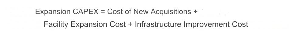 Rumus Expansion Capital Expenditure