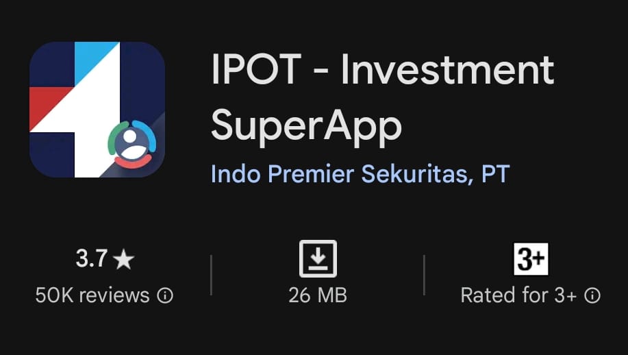 Rating ipot di Android