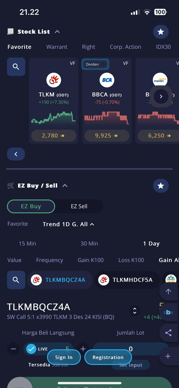 Ipot vs Stockbit: Tampilan aplikasi Ipot