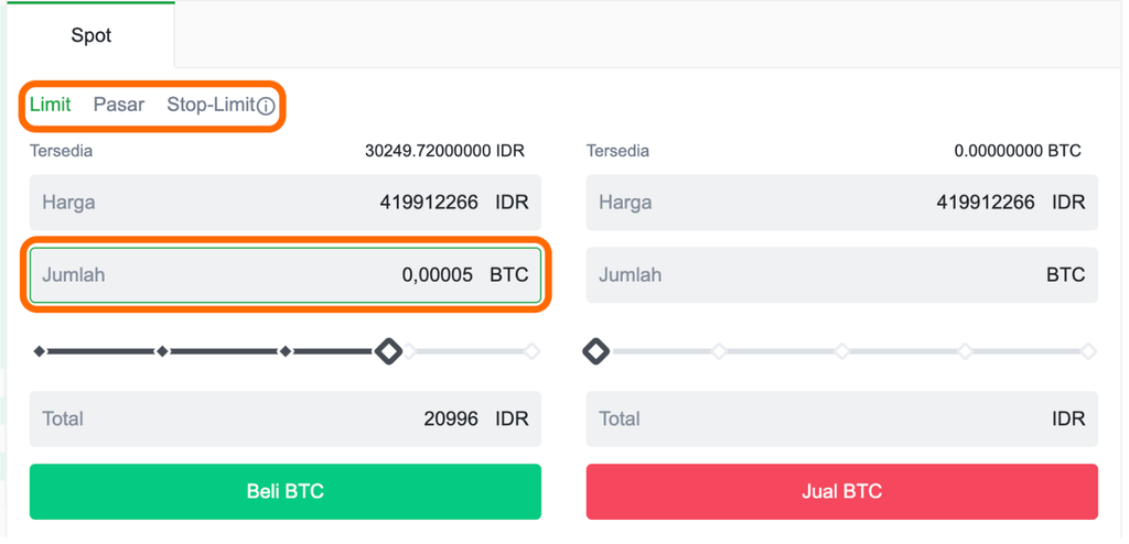 beli bitcoin di Tokocrypto