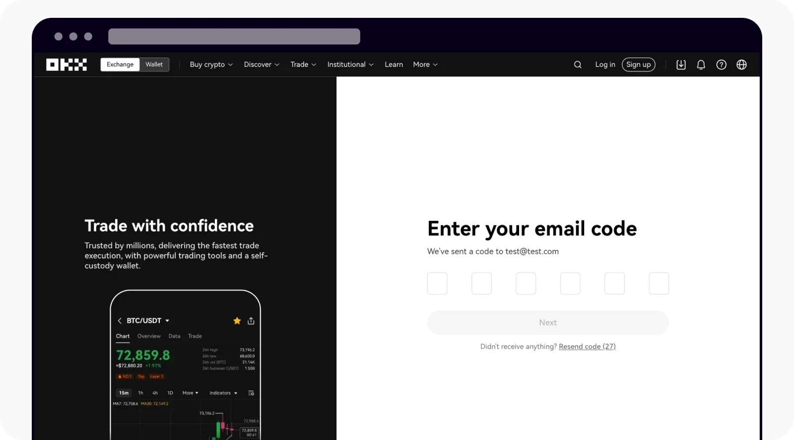 Verifikasi email saat membuka akun