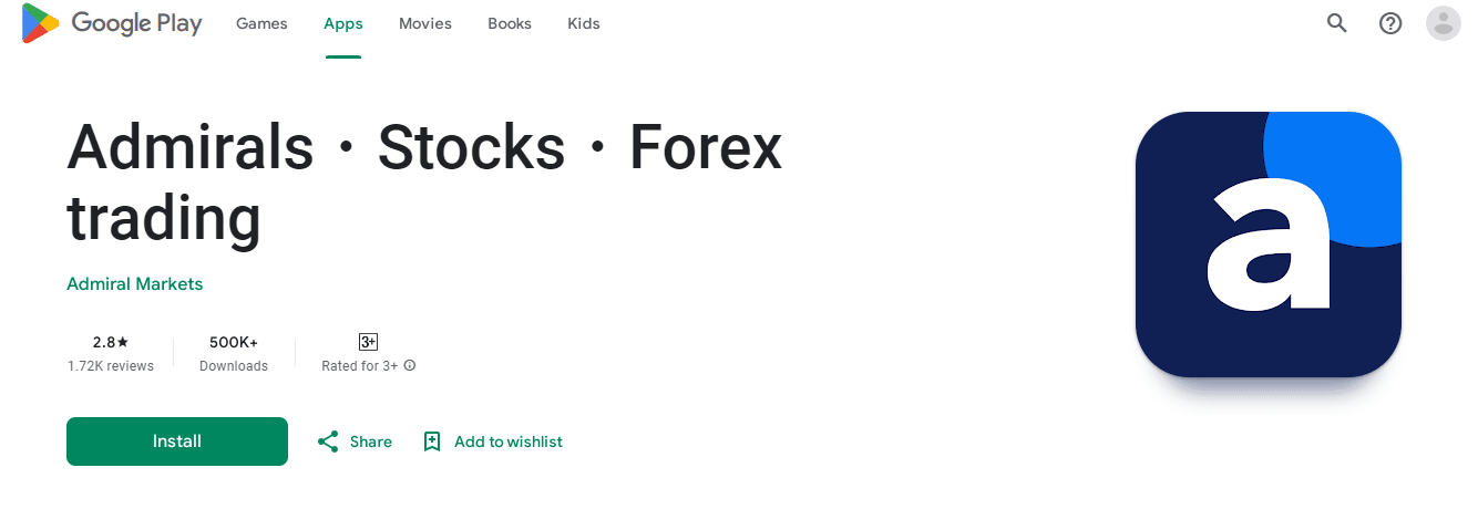 Review Admirals di Google Play Store