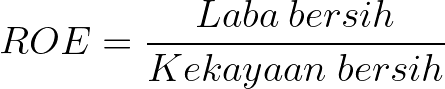 Rumus Return on Equity (ROE)