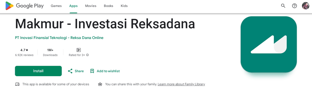 Review Makmur di Google Play Store