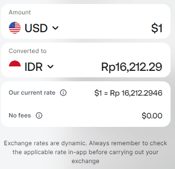 1 USD berapa rupiah