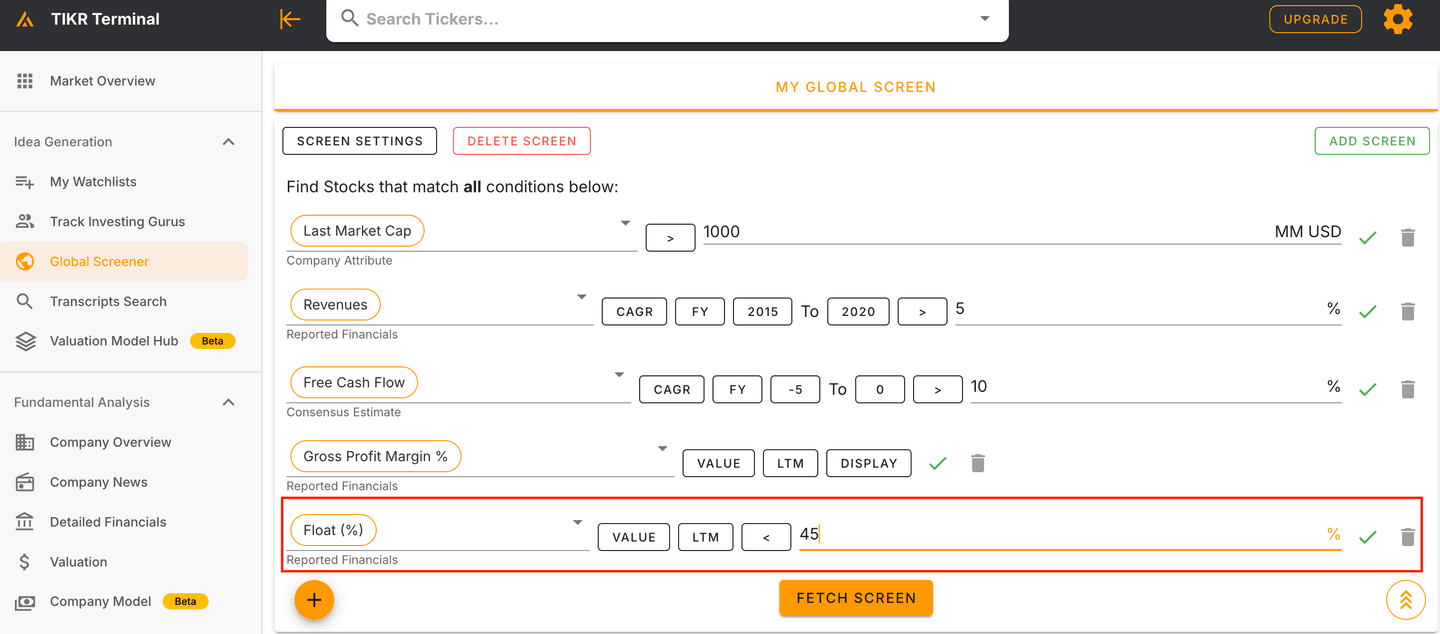 Batas free float 45% metode can slim