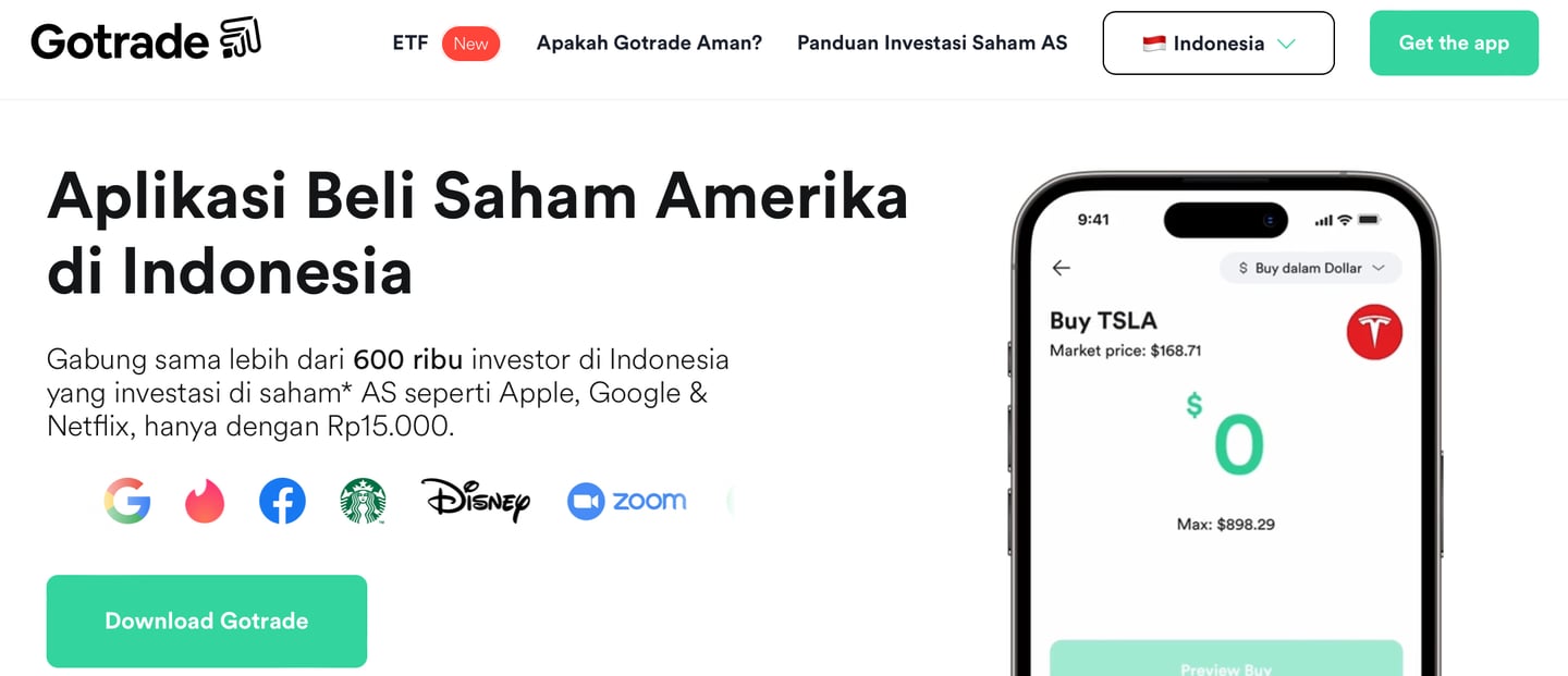 gotrade indonesia pasar modal AS untuk beli perusahaan dalam daftar saham Dow Jones terbaik 2025 pilihan investor Indonesia