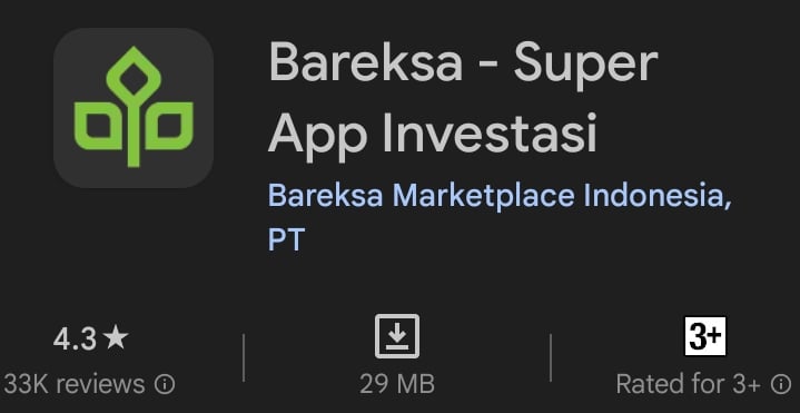 review Bareks di Google Play Store