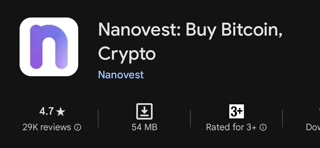 Ulasan Nanovest pada Google Play Store