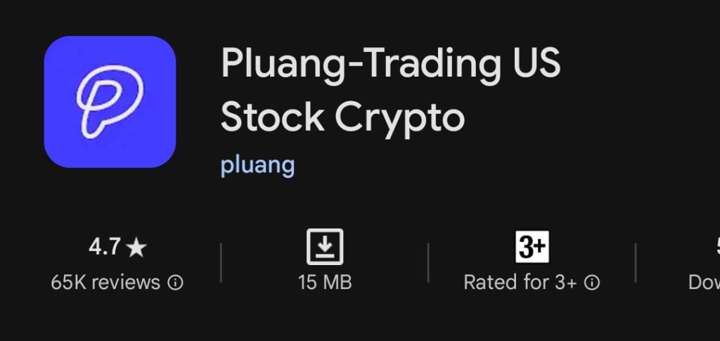 Rating Pluang di Play Store