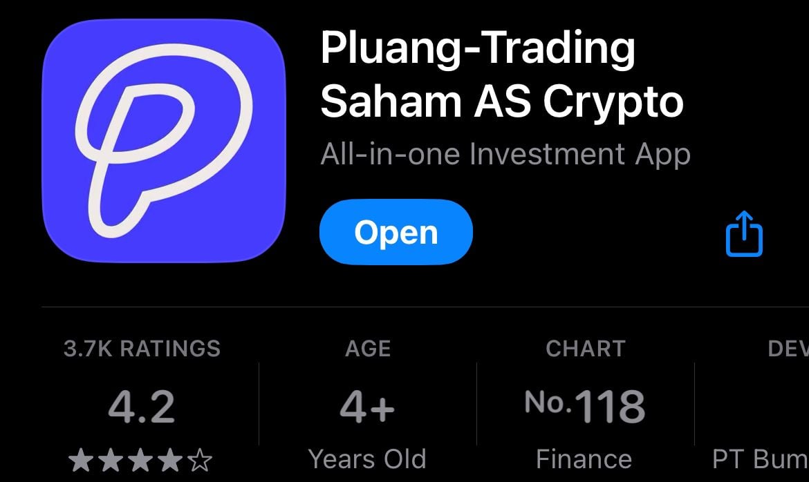 Ulasan Pluang pada App Store