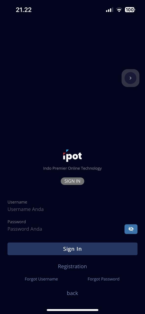 Ipot vs Stockbit: Halaman awal Ipot