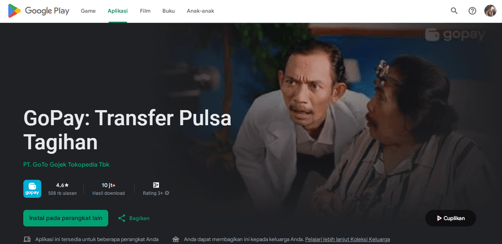 Aplikasi dompet elektronik terbaik GoPay