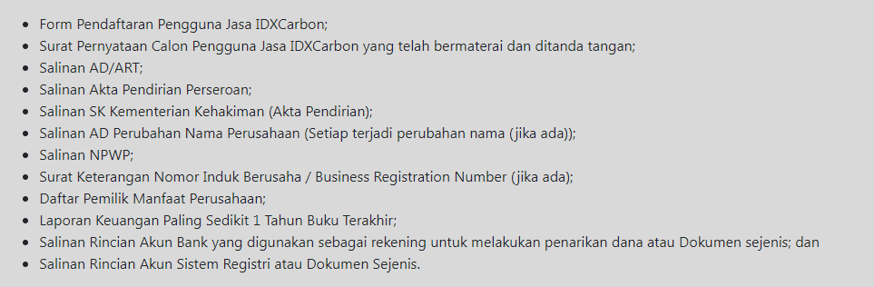 karbon trading indonesia