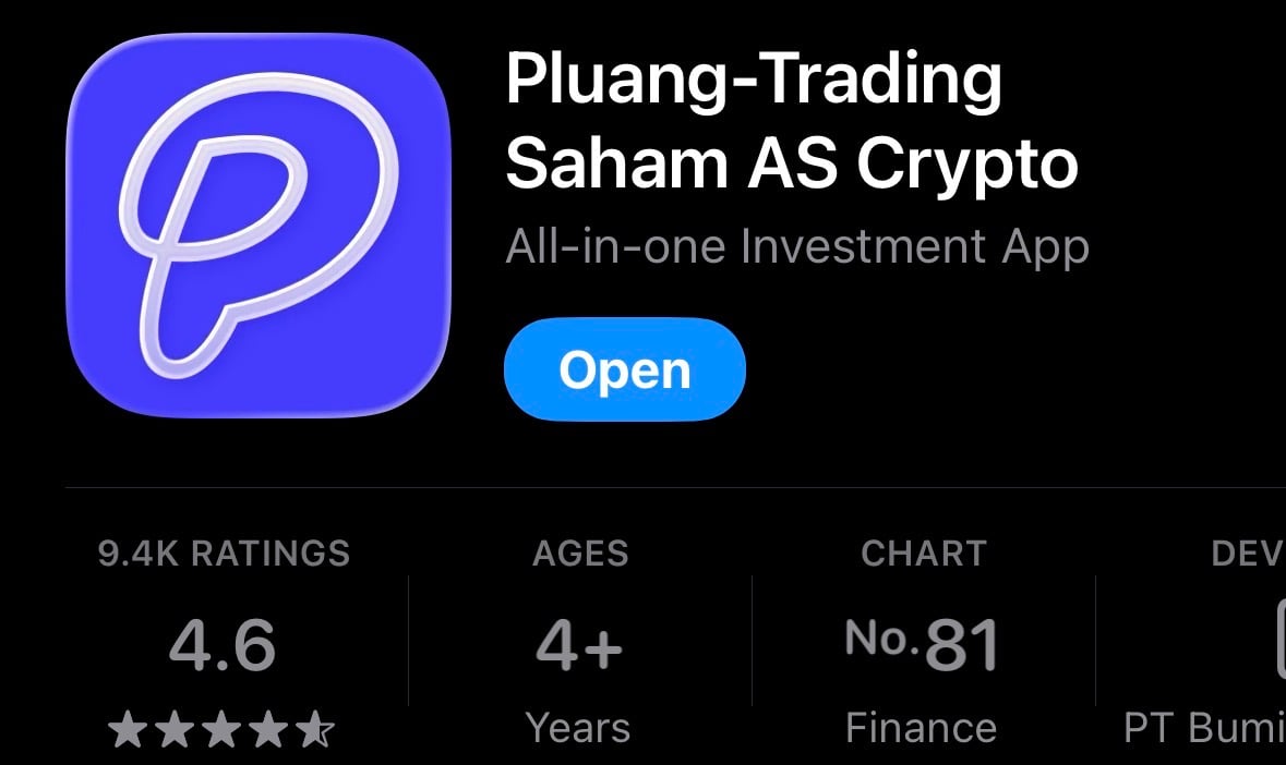 Nanovest vs Pluang, ulasan Pluang pada App Store