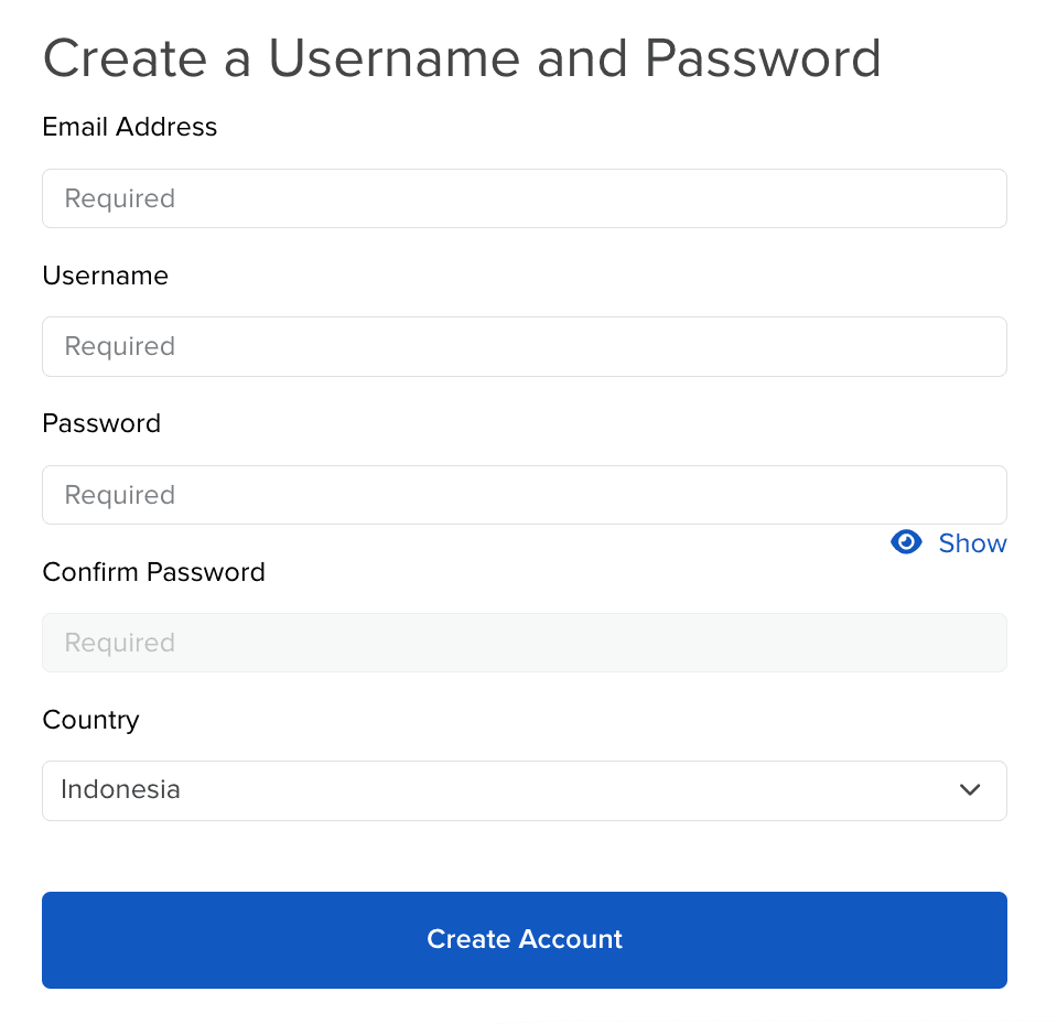Halaman utama cara buka akun di Interactive Brokers