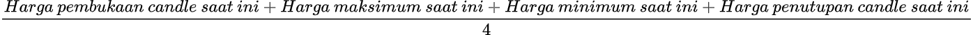 Rumus menghitung harga penutupan