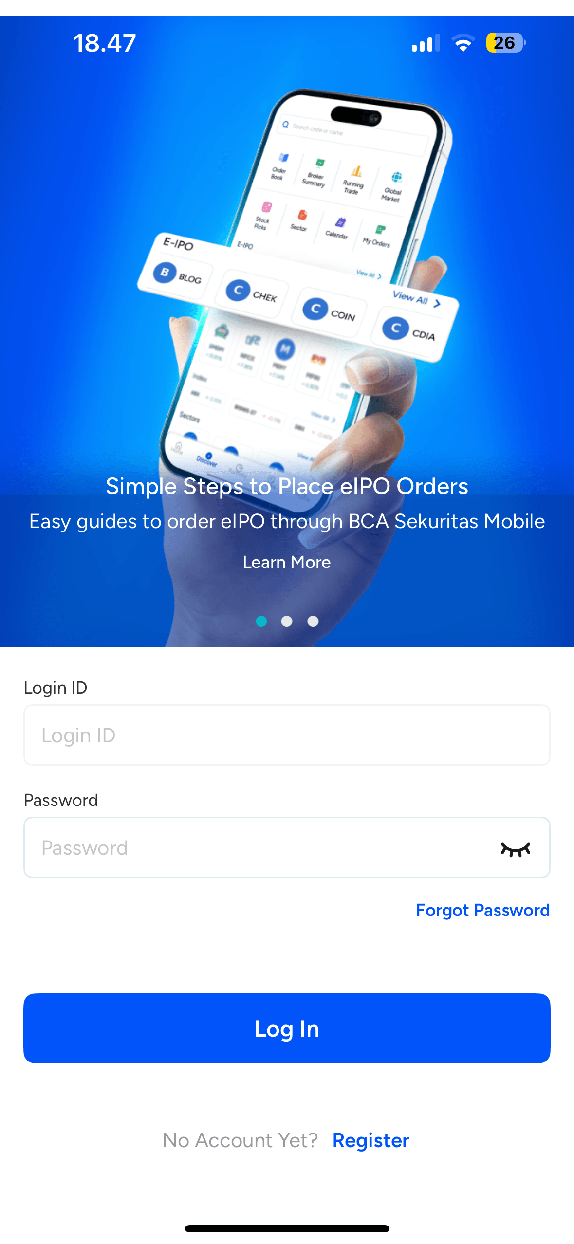 Cara Membuka akun BEST