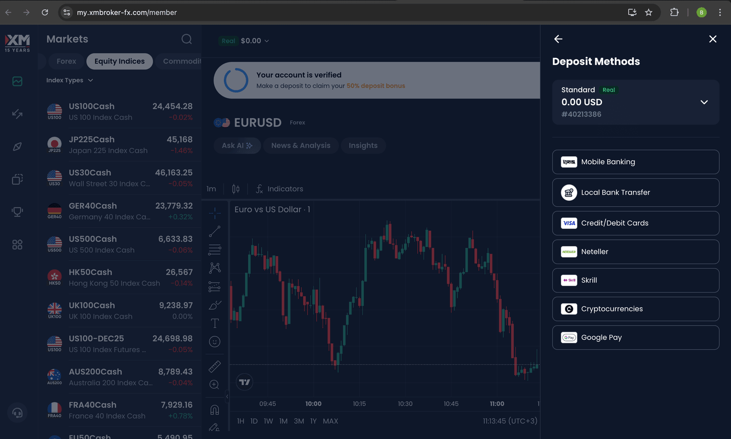Cara buka akun di XM