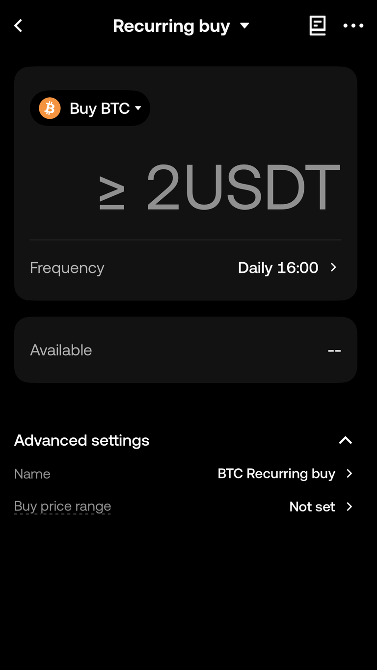 Fitur DCA di OKX Exchange