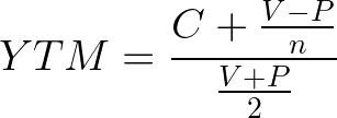 Rumus Yield to Maturity (YTM)