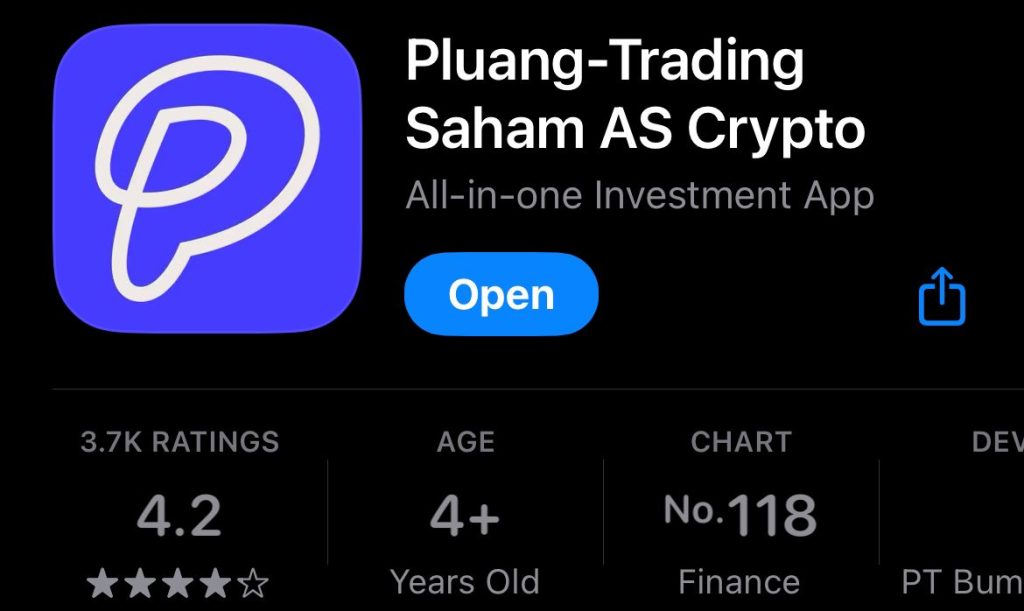 Ulasan Pluang pada App Store