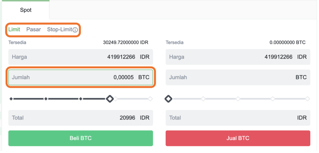 beli bitcoin di Tokocrypto