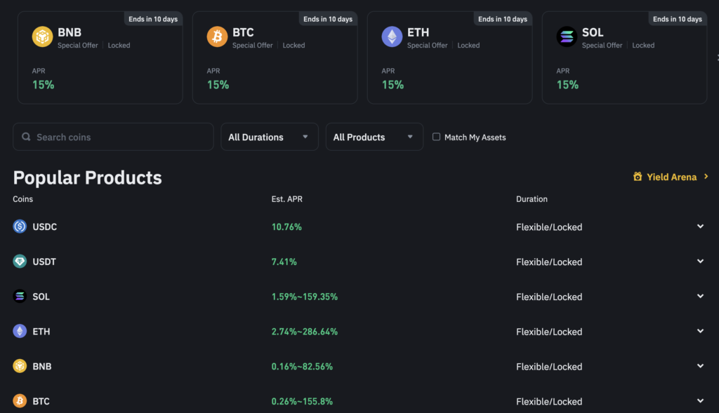 Binance vs OKX: Program staking di Binance
