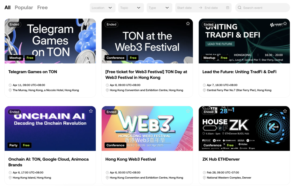 Web3 Events