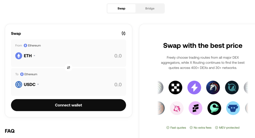 Swap di OKX Wallet